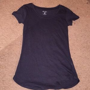 Plain black regular t shirt